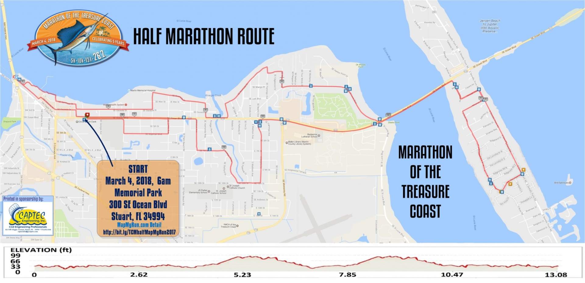 Route TCM 2018 HALF 6 Jan